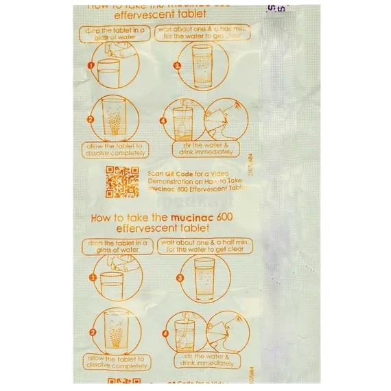 mucinac 600mg tablet 10's